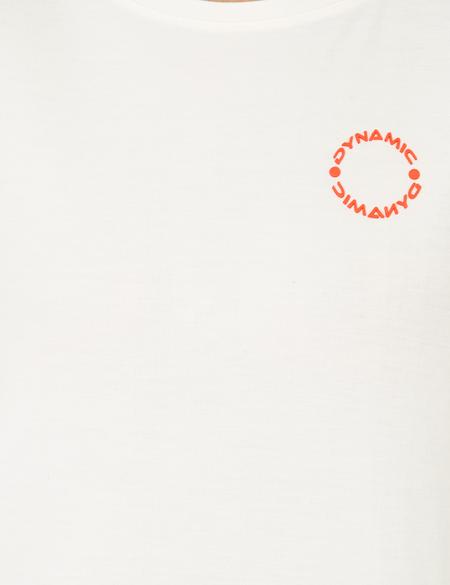 Ekru Standart Fit Bisiklet Yaka Tişört - 50244505001