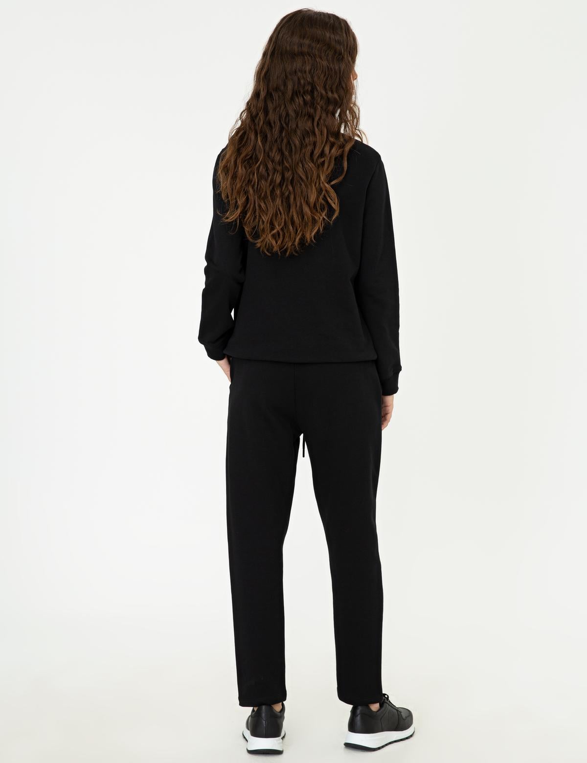 Siyah Slim Fit Eşofman Altı - 50248472020