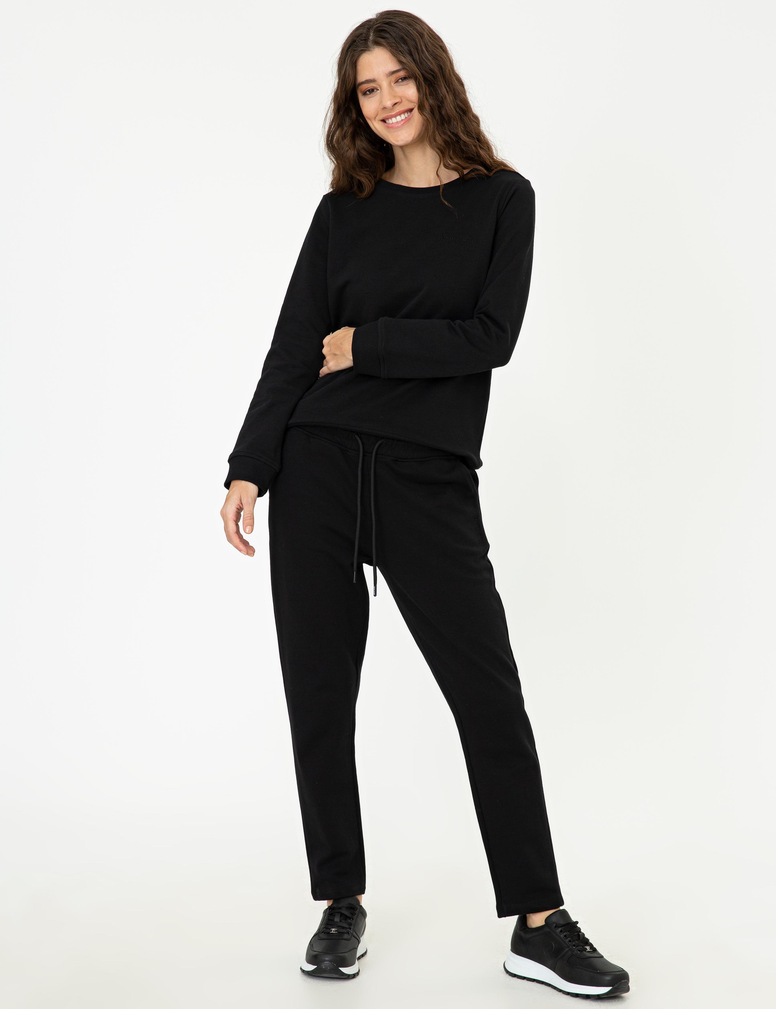 Siyah Slim Fit Eşofman Altı