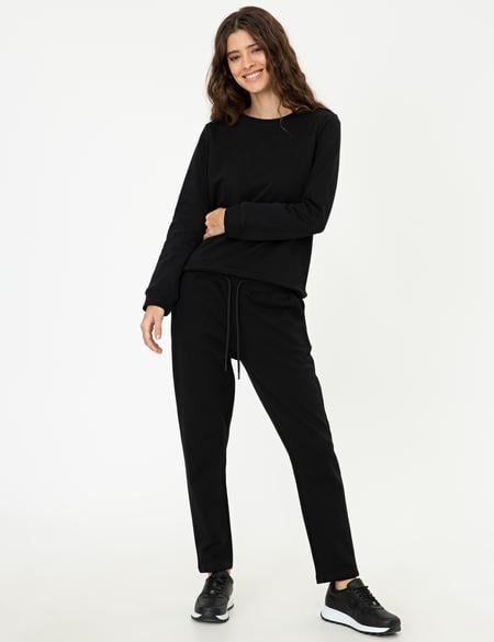 Siyah Slim Fit Eşofman Altı - 50248472020