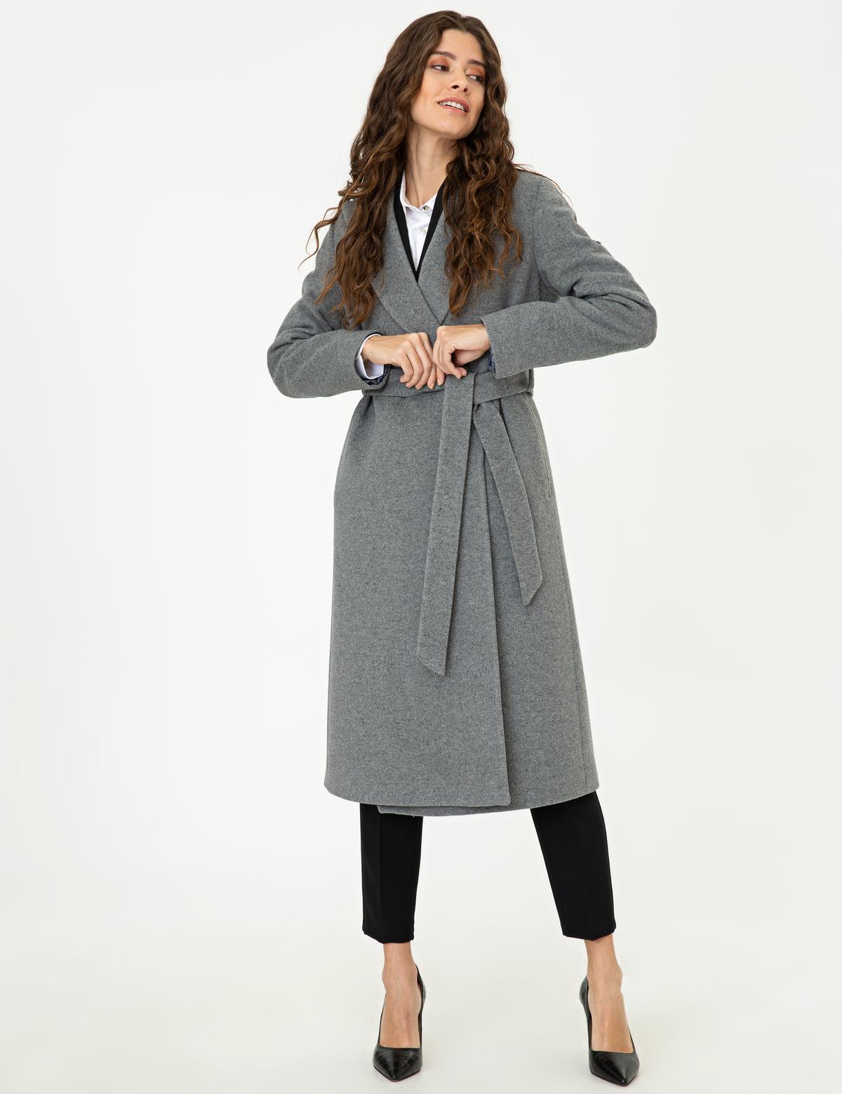 Antrasit Kaşe Kaban - 50244934002