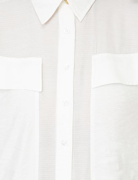 Ekru Comfort Fit Uzun Kollu Gömlek - 50244950002