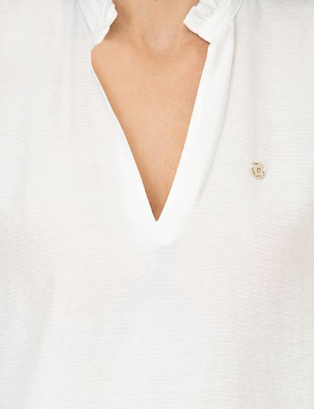 Ekru Comfort Fit Uzun Kollu Gömlek - 50245027006