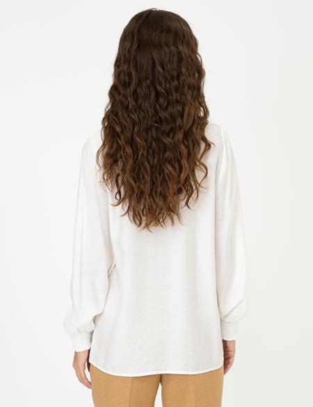 Ekru Comfort Fit Uzun Kollu Gömlek - 50245027006