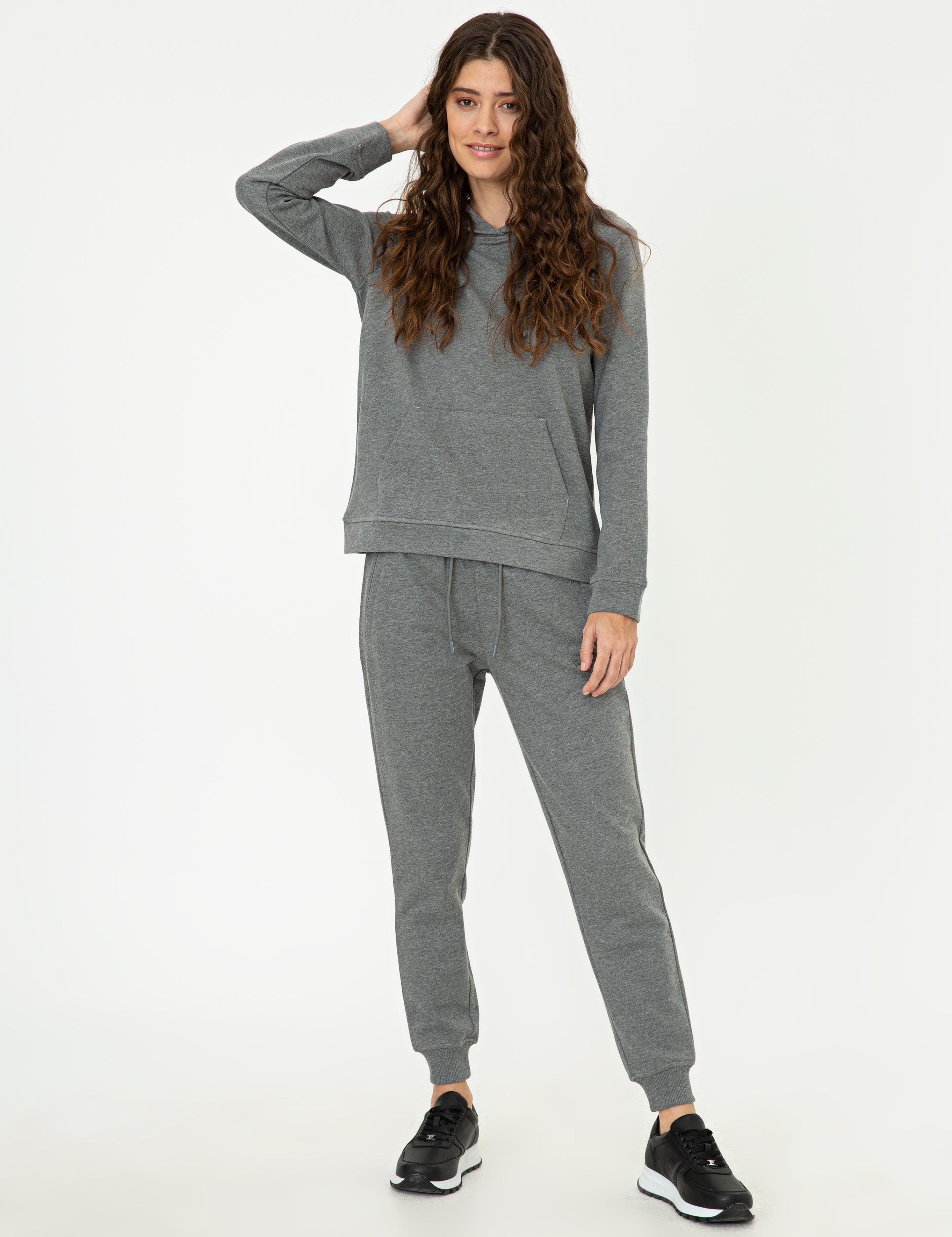 Gri Melanj Eşofman Altı