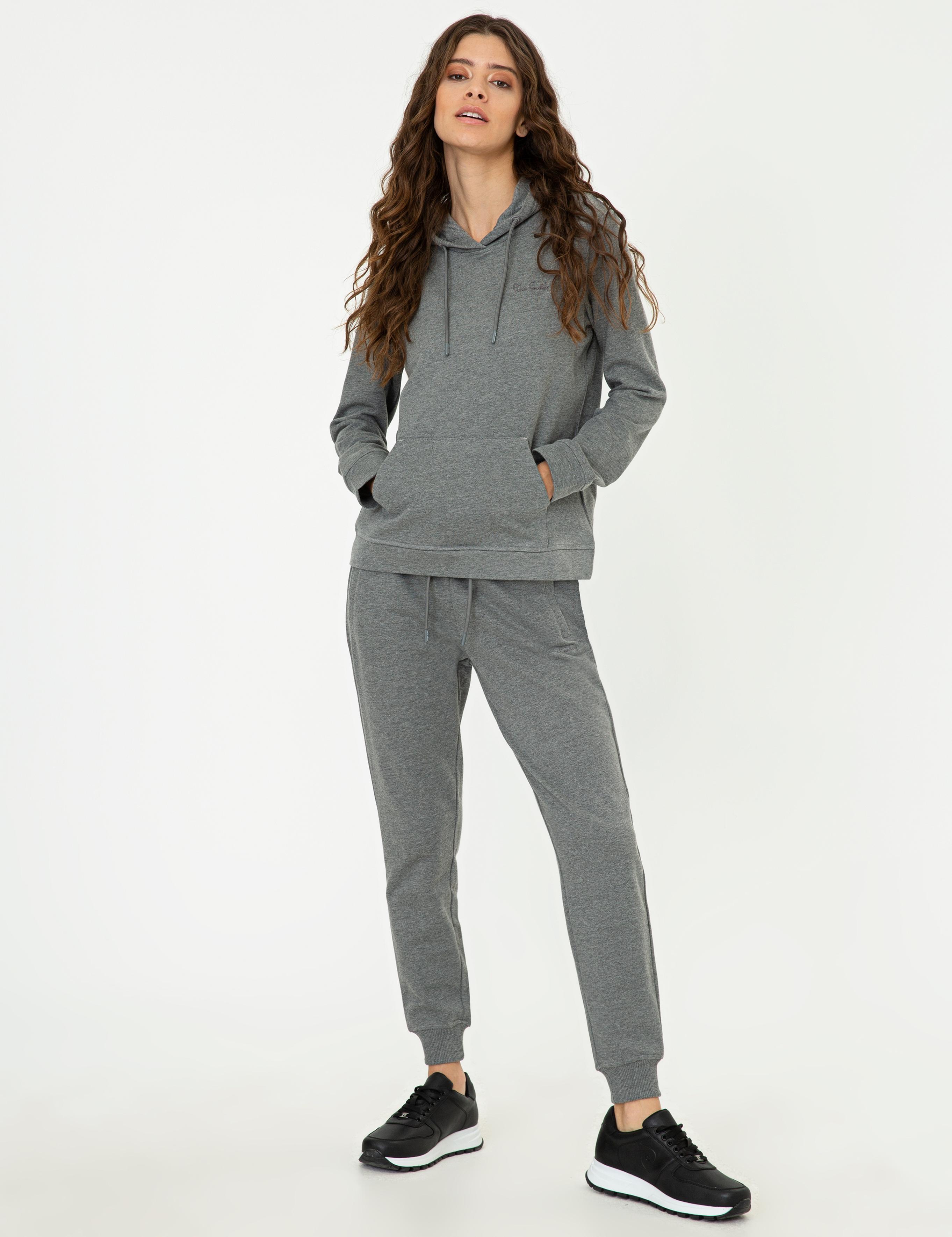 Gri Melanj Eşofman Altı