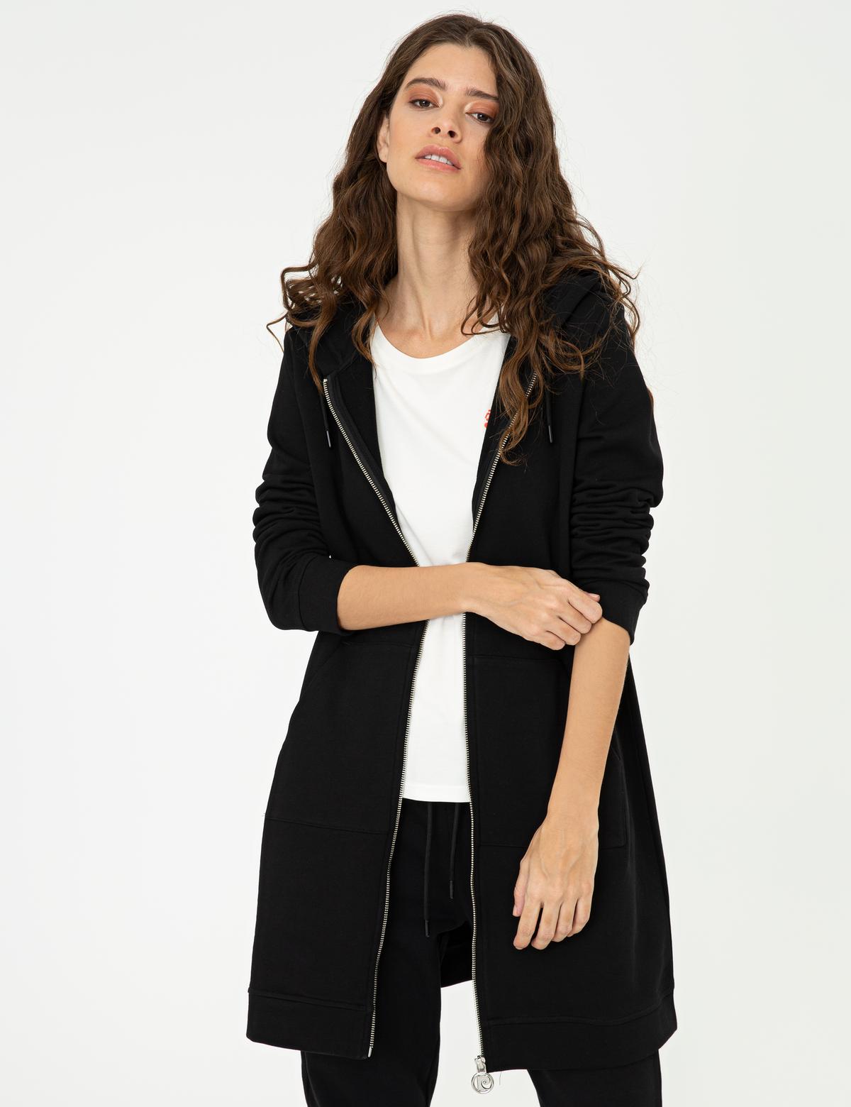 Siyah Örme Hırka - 50247788048