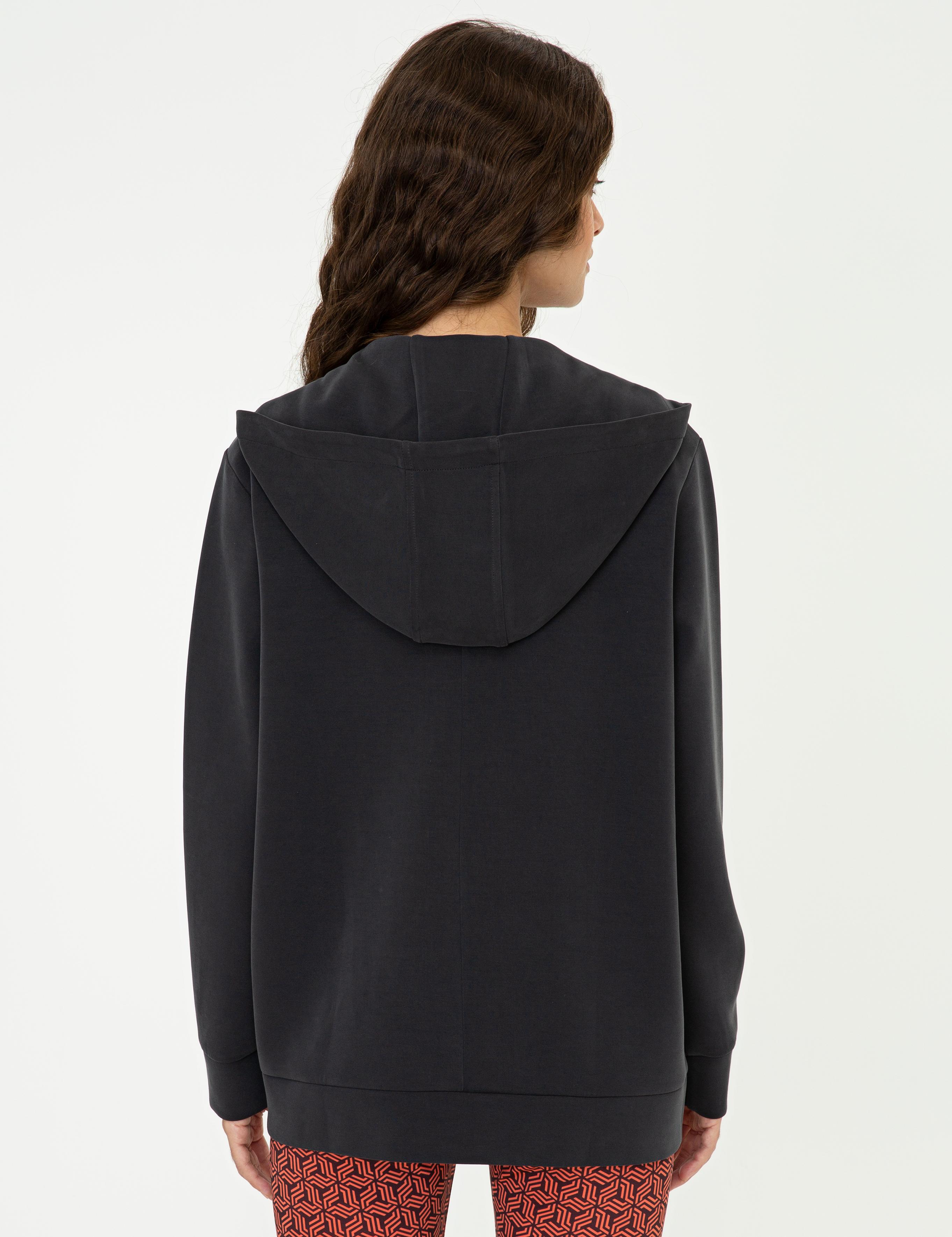 Antrasit Fermuarlı Sweatshirt