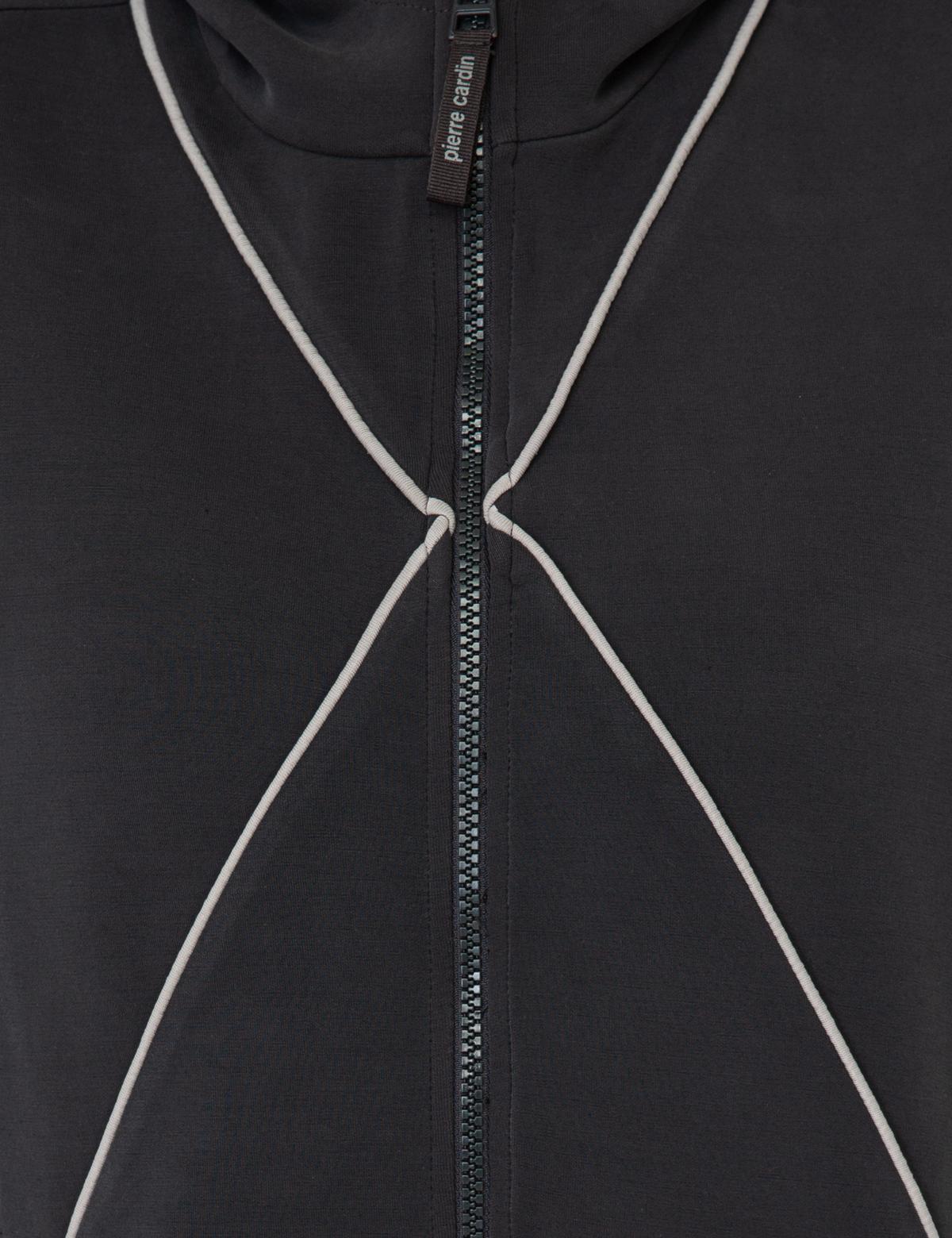 Antrasit Fermuarlı Sweatshirt - 50244910025