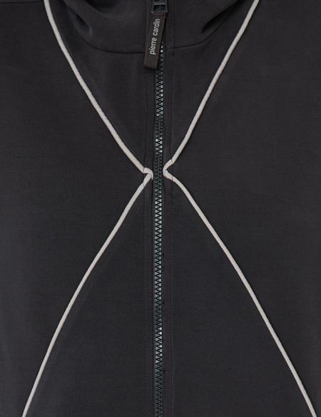 Antrasit Fermuarlı Sweatshirt - 50244910025