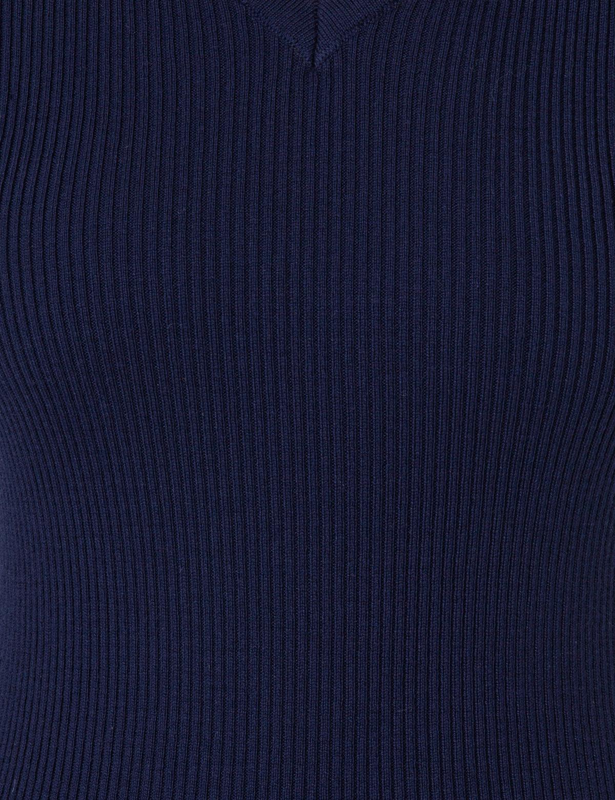 Lacivert Slim Fit Basic Kazak - 50244699012