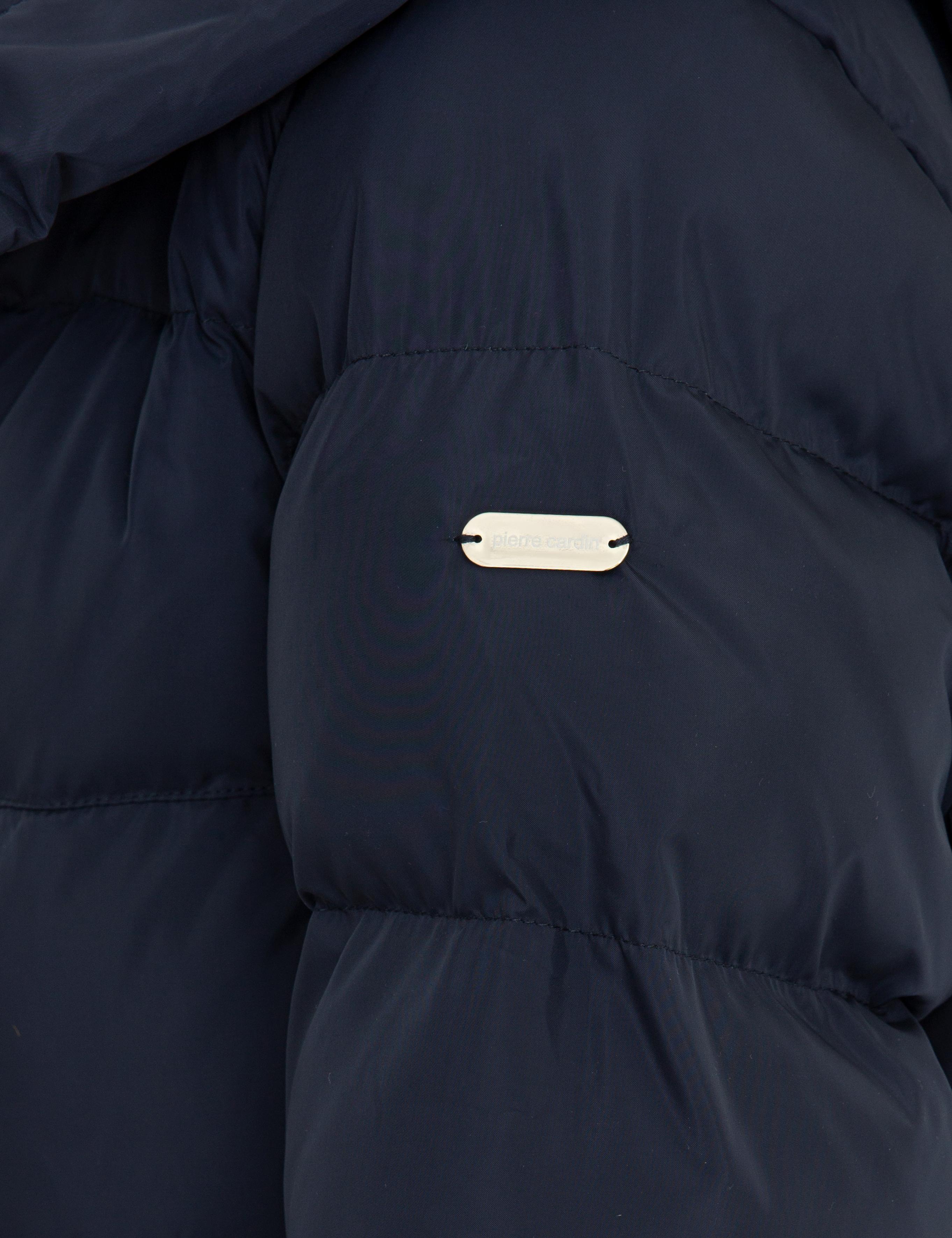 Lacivert Standart Fit Kaz Tüyü Mont