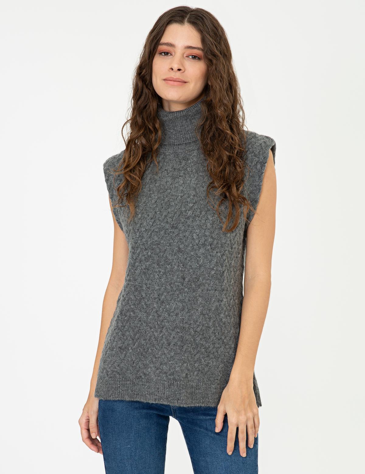 Gri Oversize Kazak - 50248474026