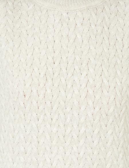 Balıkçı Yaka Ekru Oversize Kazak - 50248474011