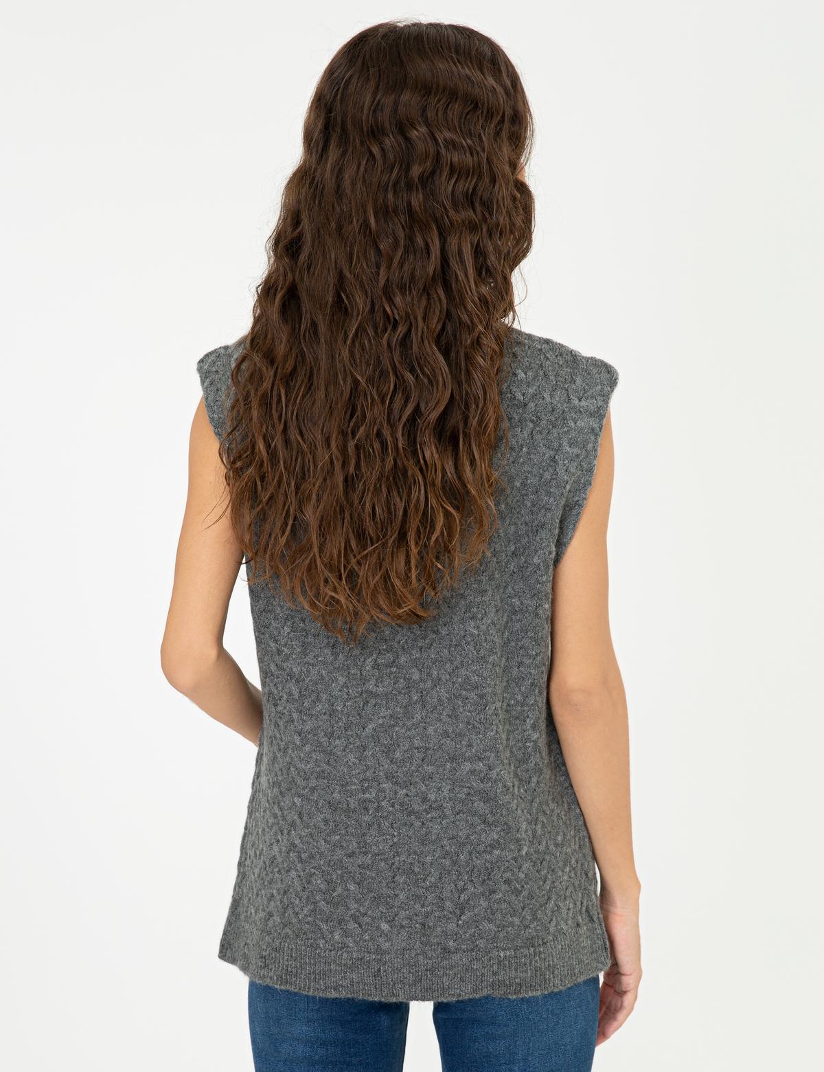 Gri Oversize Kazak - 50248474026