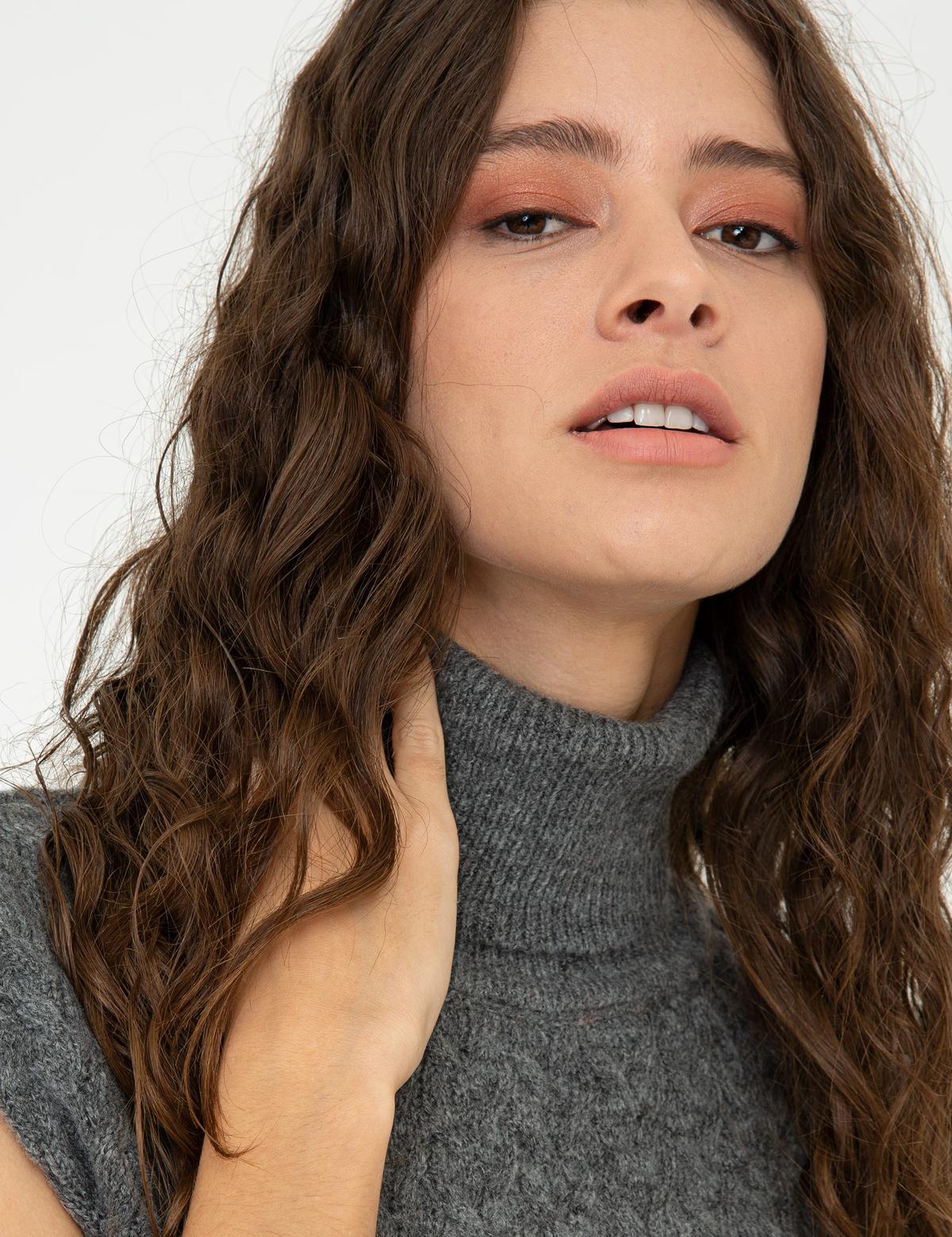 Gri Oversize Kazak - 50248474026