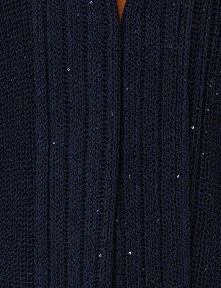 Lacivert Triko Hırka - 50244898009