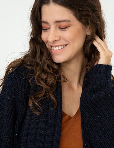 Lacivert Triko Hırka - 50244898009