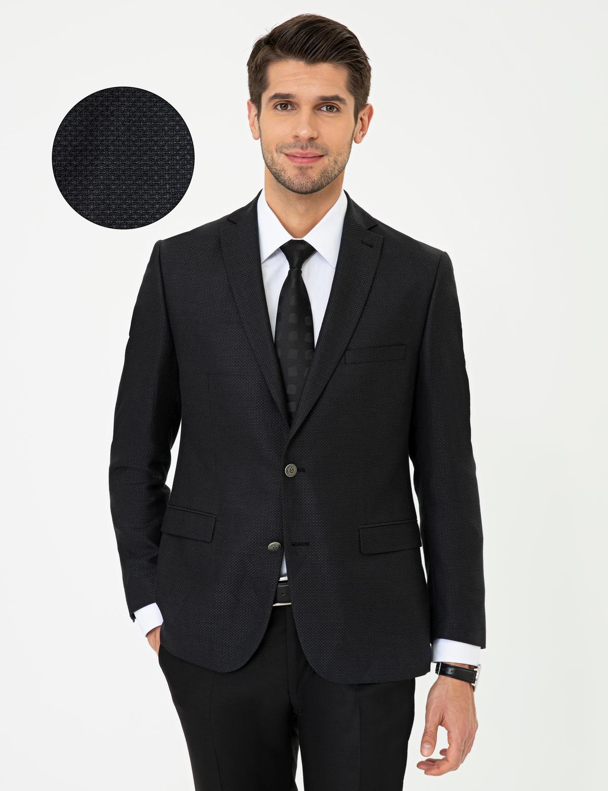 Siyah Slim Fit Ceket