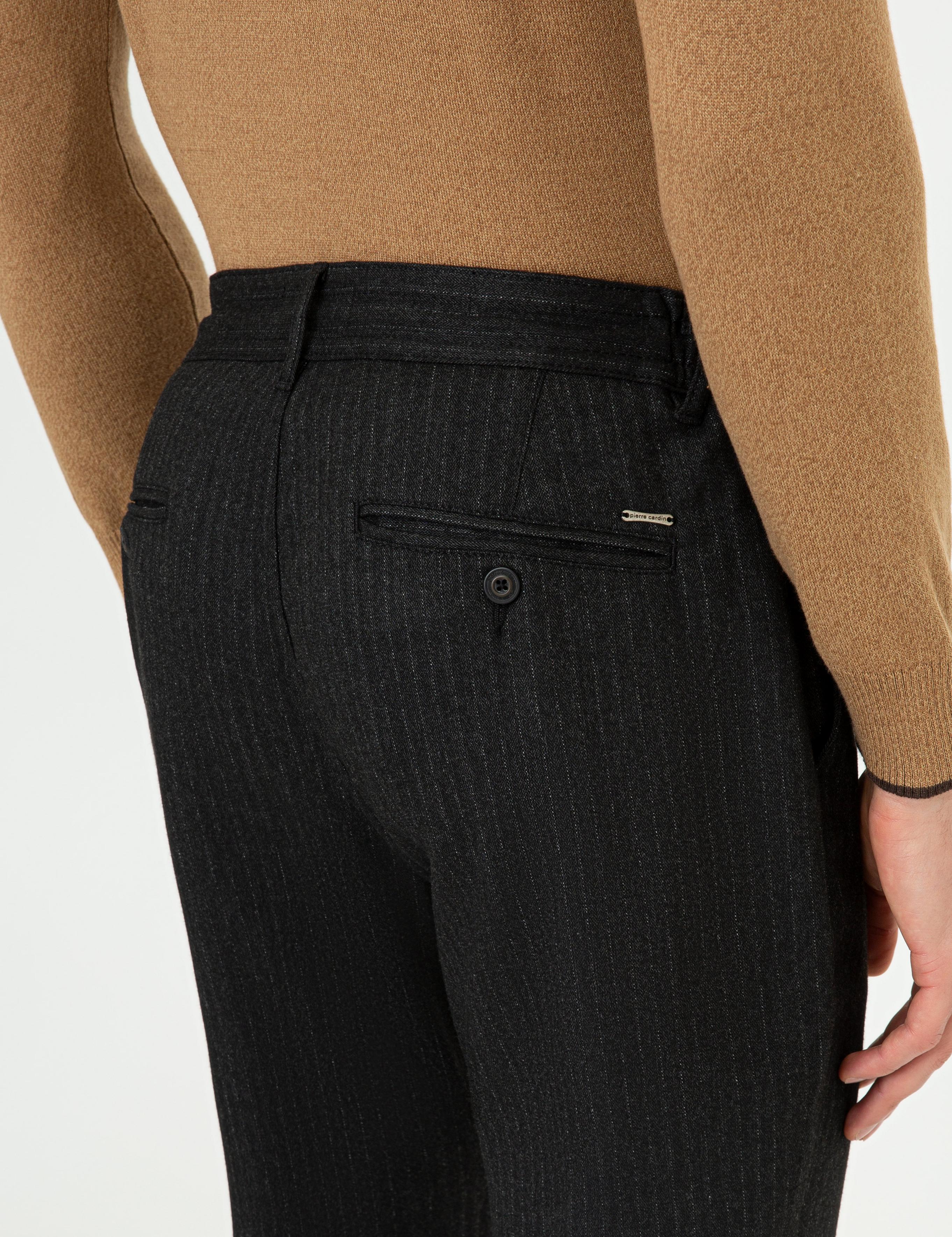 Antrasit Jogger Fit Kanvas Pantolon