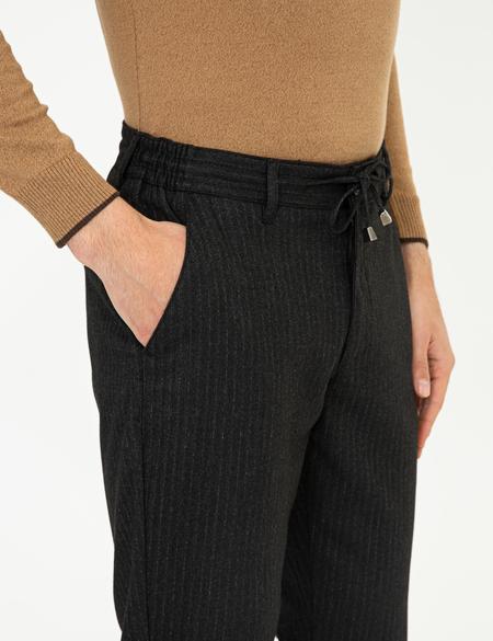 Antrasit Jogger Fit Kanvas Pantolon - 50241483005