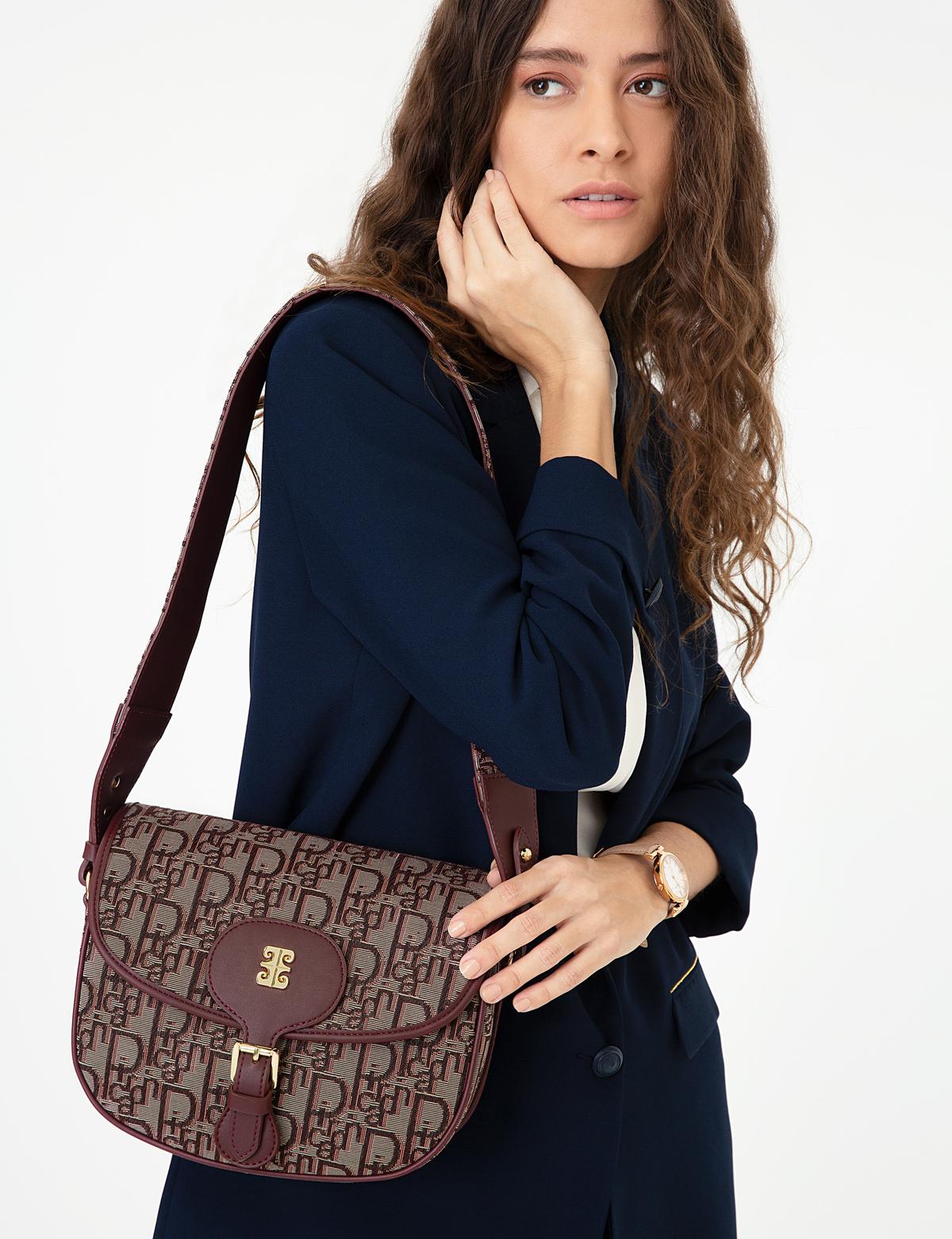 Bordo Çapraz Çanta