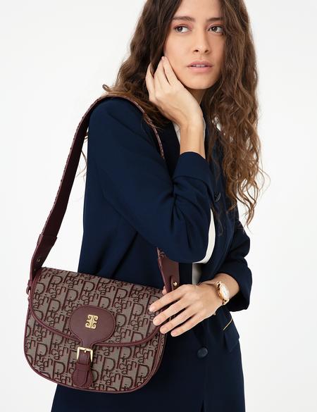 Bordo Çapraz Çanta - 50252620004