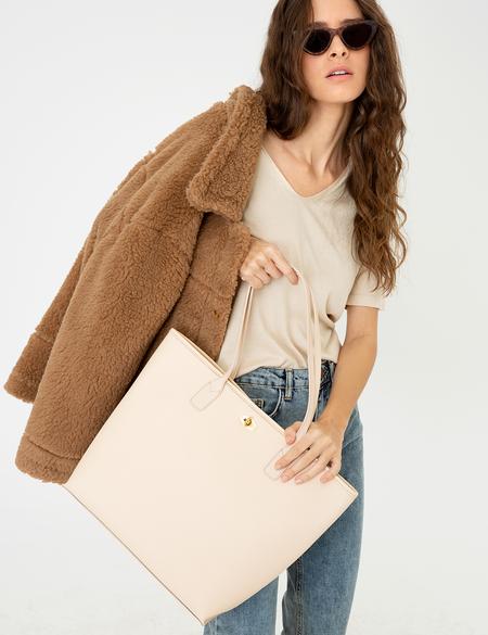 Bej Omuz Çanta - 50255468002