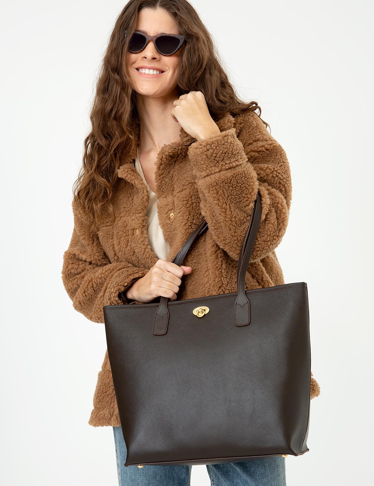 Kahverengi Omuz Çanta