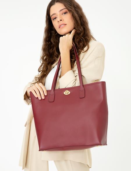 Bordo Omuz Çanta - 50255468003