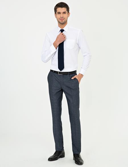Beyaz Regular Fit Uzun Kollu Klasik Gömlek - 50243791018