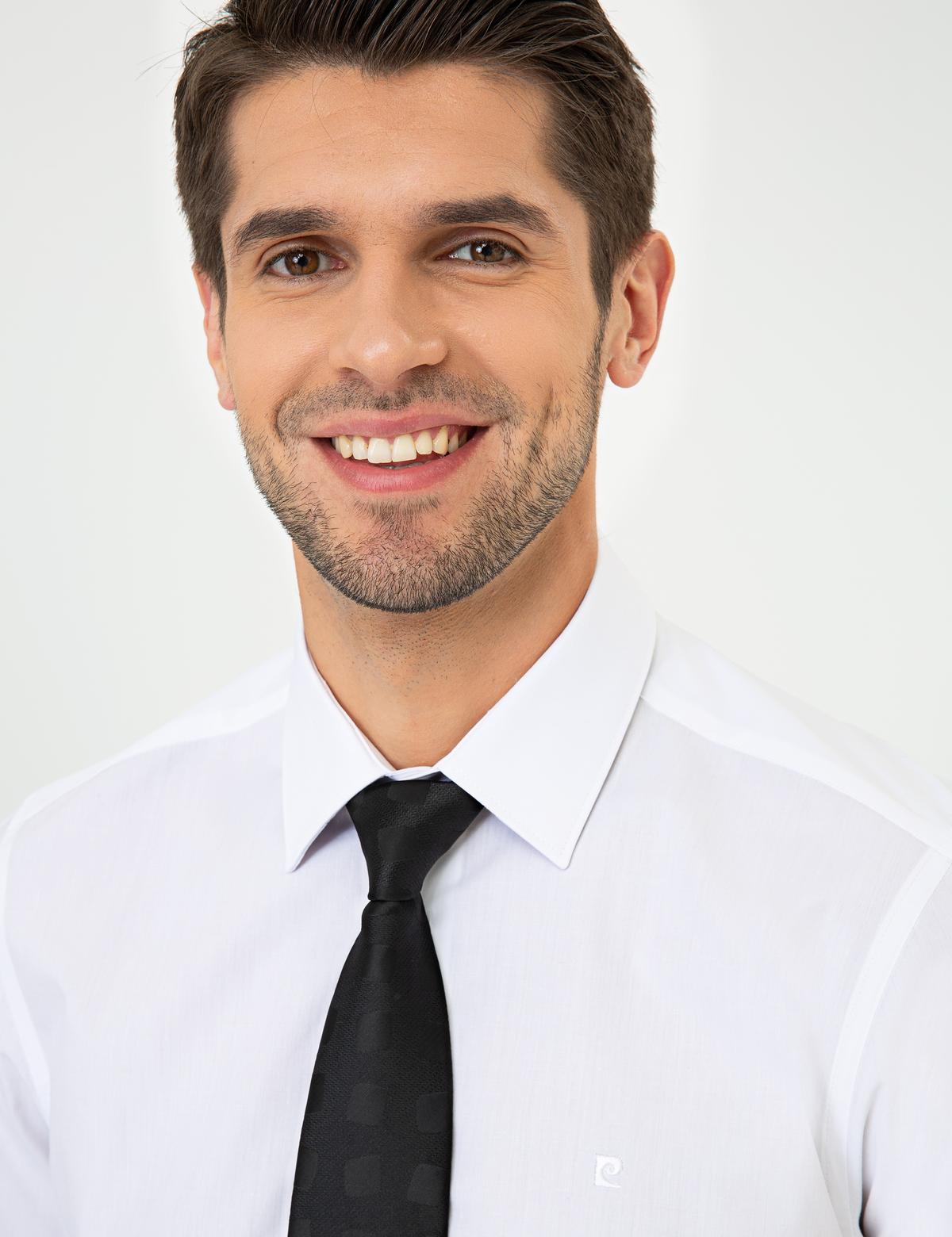 Beyaz Slim Fit Uzun Kollu Klasik Gömlek - 50251670014