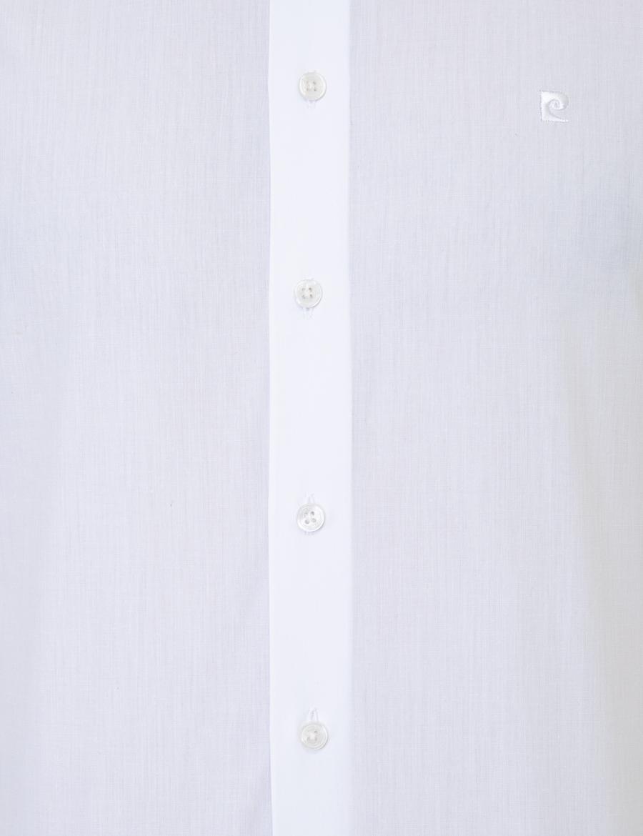Beyaz Slim Fit Uzun Kollu Klasik Gömlek