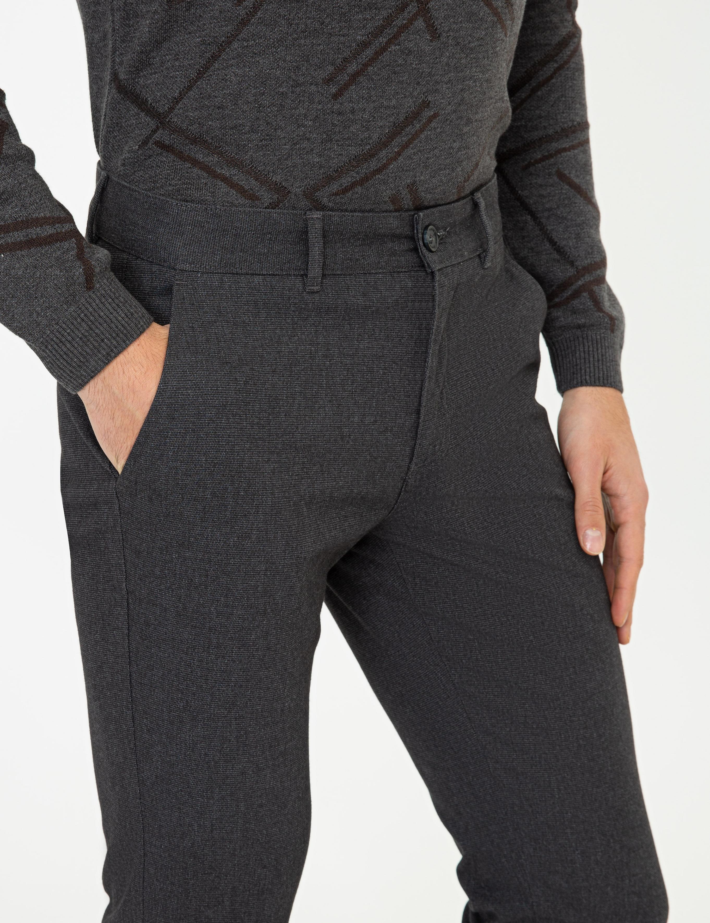 Siyah Slim Fit Chino Pantolon