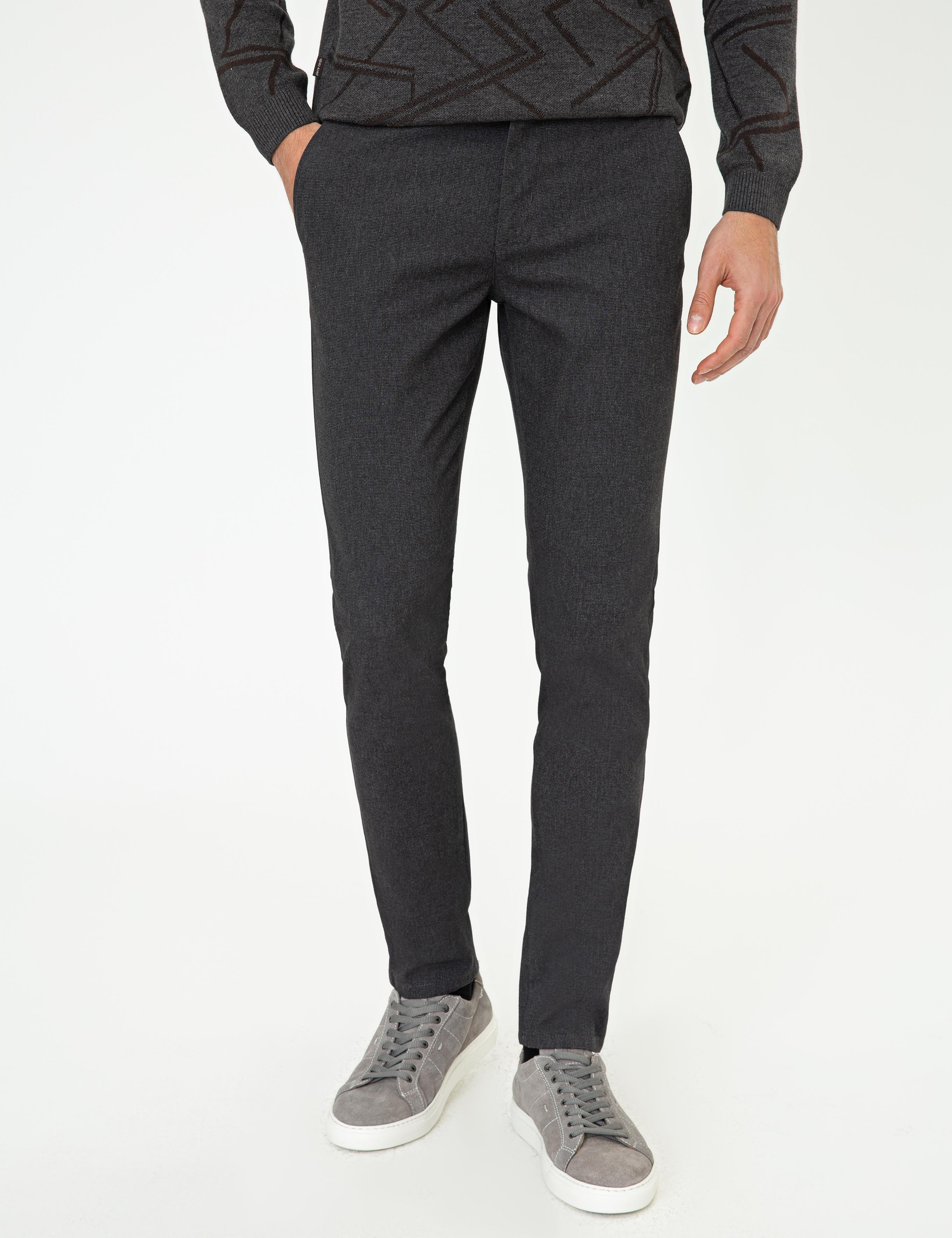 Siyah Slim Fit Chino Pantolon