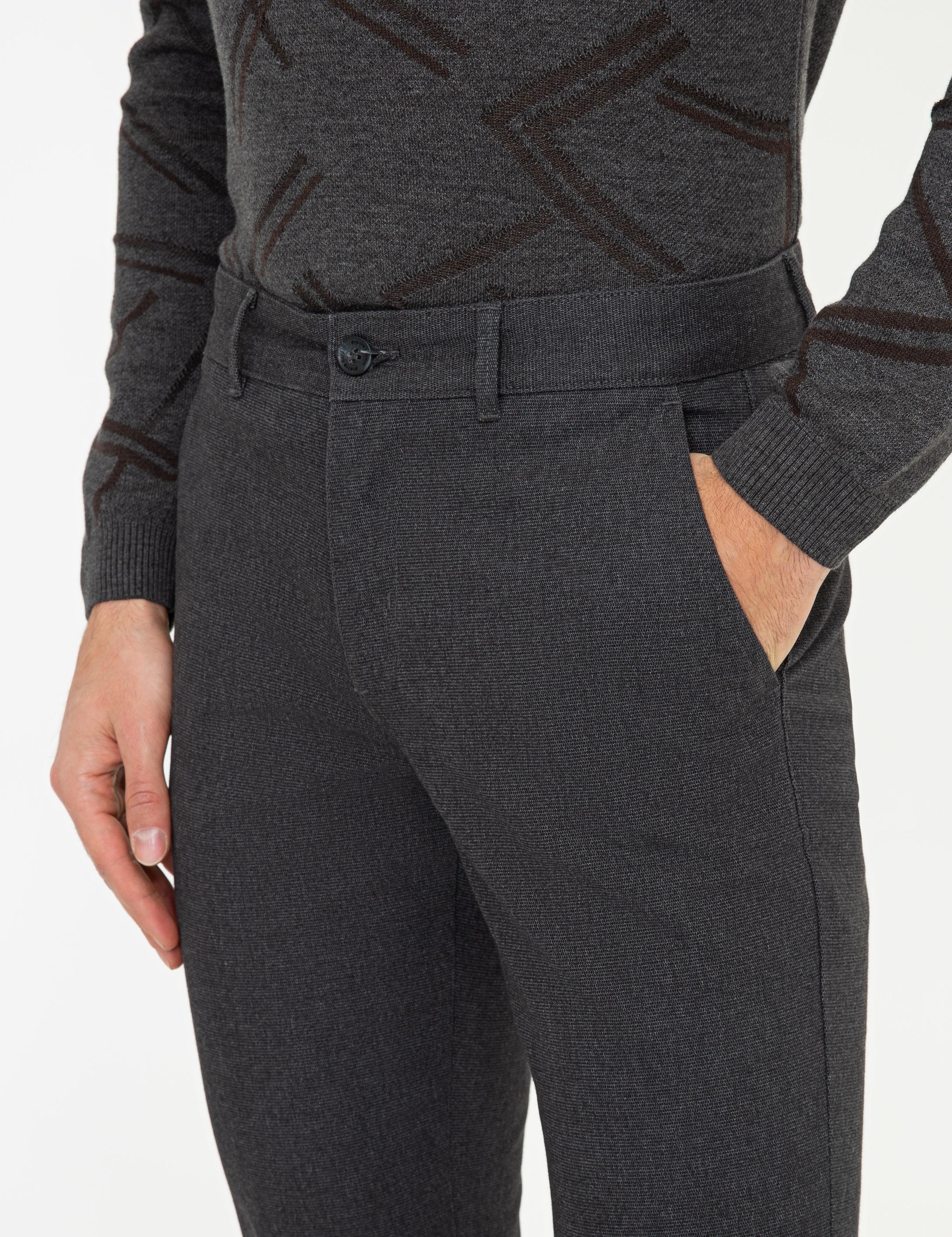 Siyah Slim Fit Chino Pantolon