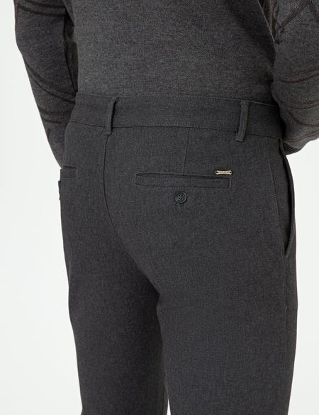 Siyah Slim Fit Chino Pantolon - 50250406063
