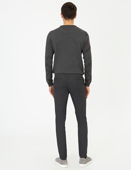 Siyah Slim Fit Chino Pantolon - 50250406063