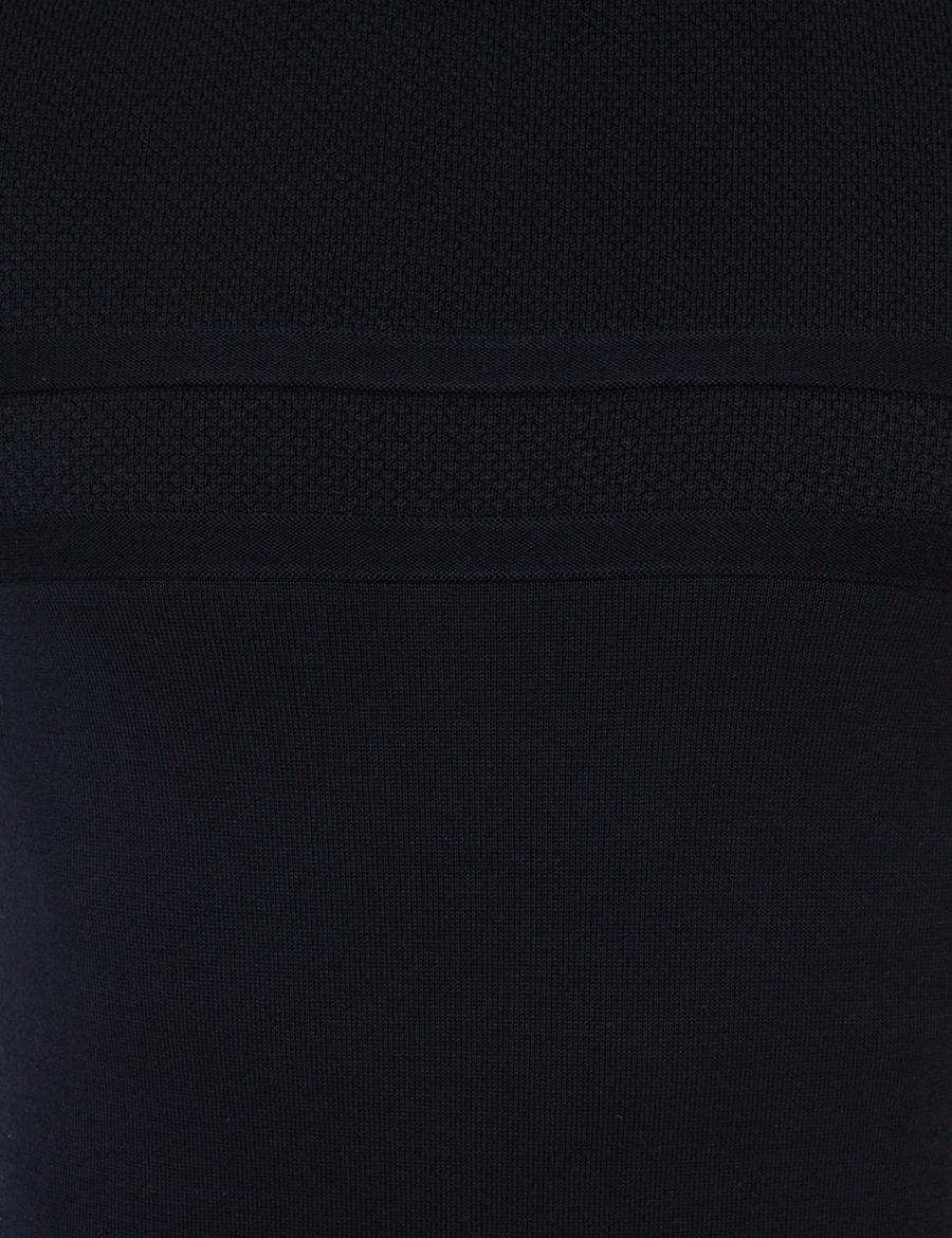 Lacivert Slim Fit Yarım Balıkçı Yaka Triko Kazak