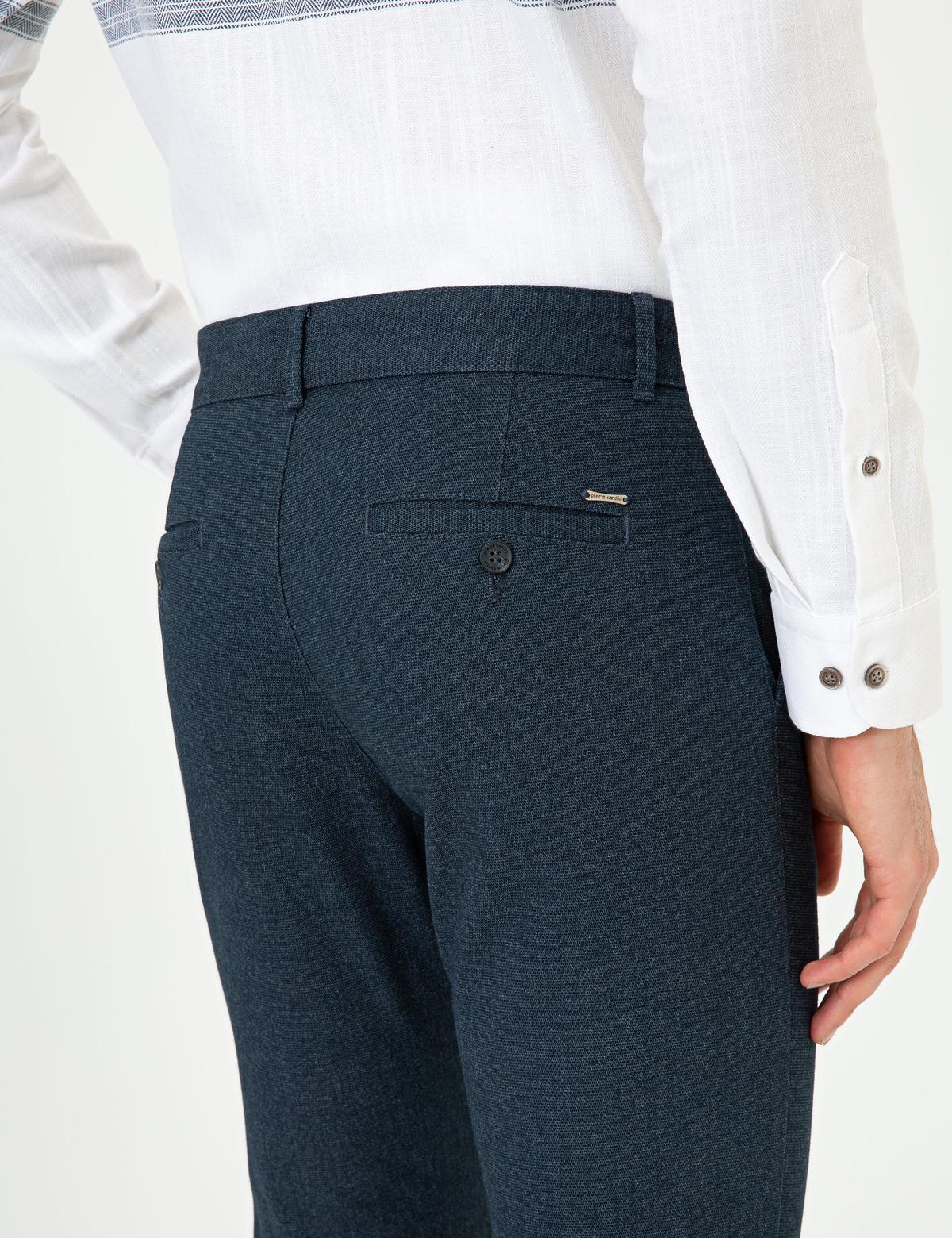 Lacivert Slim Fit Chino Pantolon - 50250406023