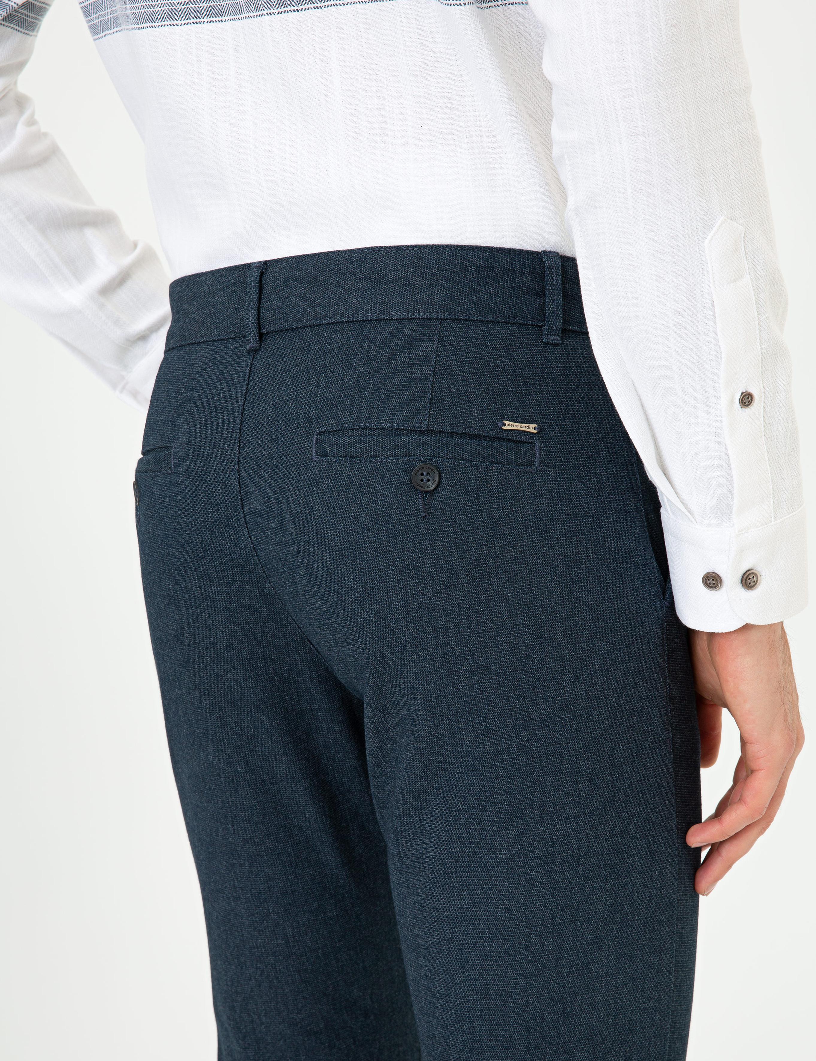 Lacivert Slim Fit Chino Pantolon