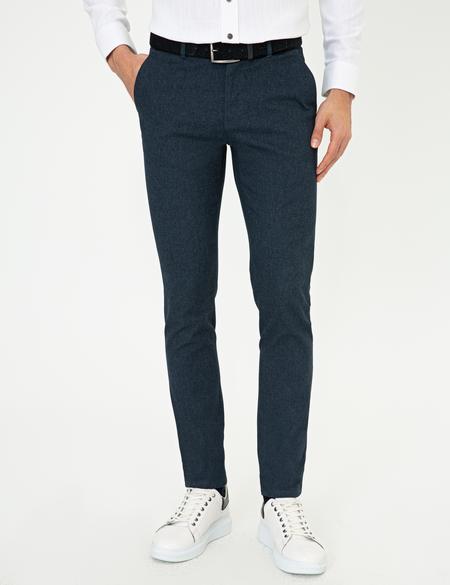 Lacivert Slim Fit Chino Pantolon - 50250406023