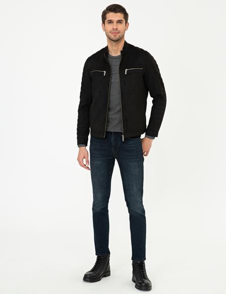Siyah Deri Mont - 50250380011