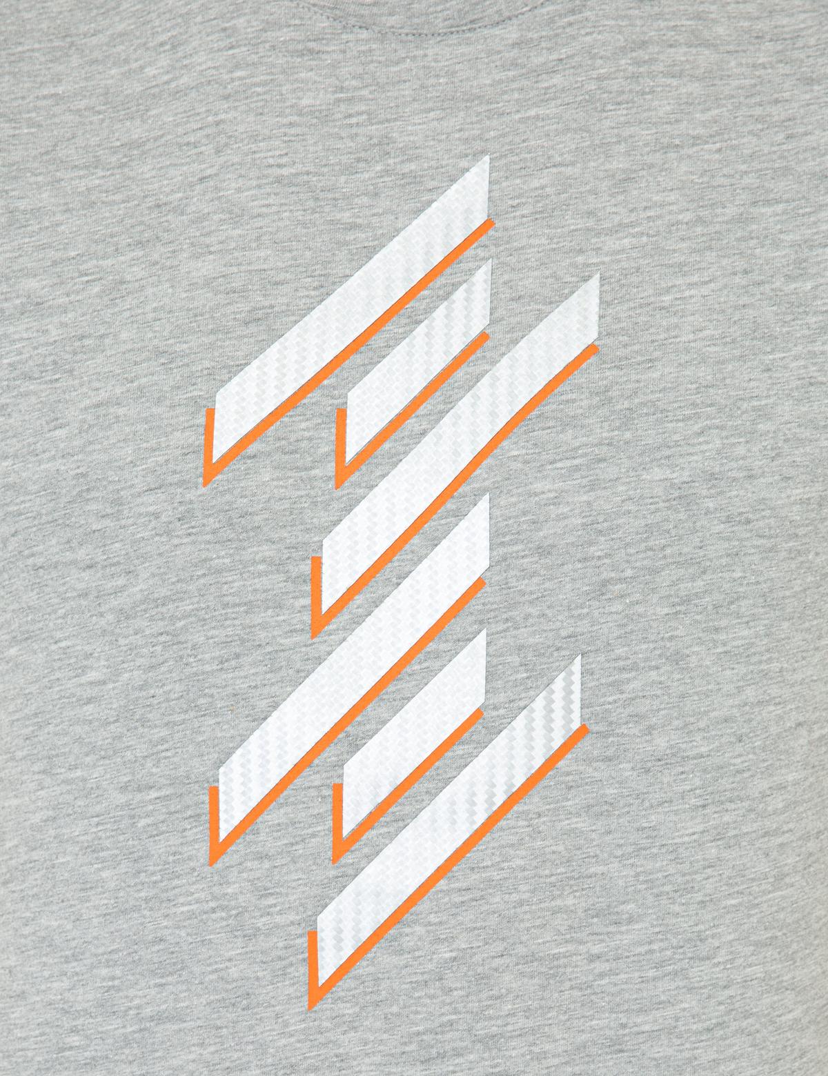 Açık Gri Melanj Slim Fit Tişört - 50241411028