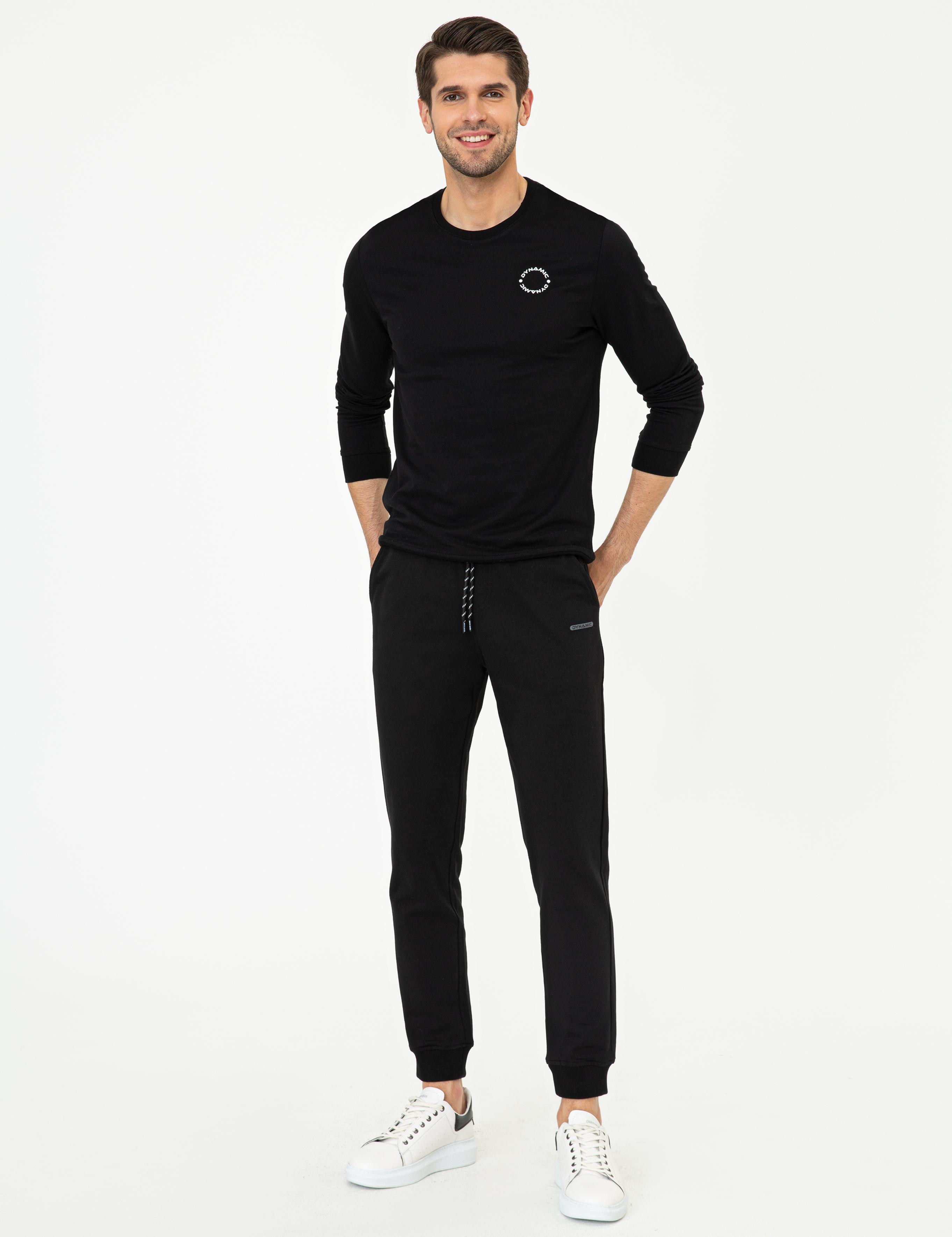 Siyah Slim Fit Eşofman Altı