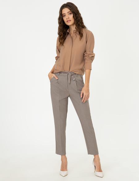 Gri Slim Fit Kumaş Pantolon - 50244929009