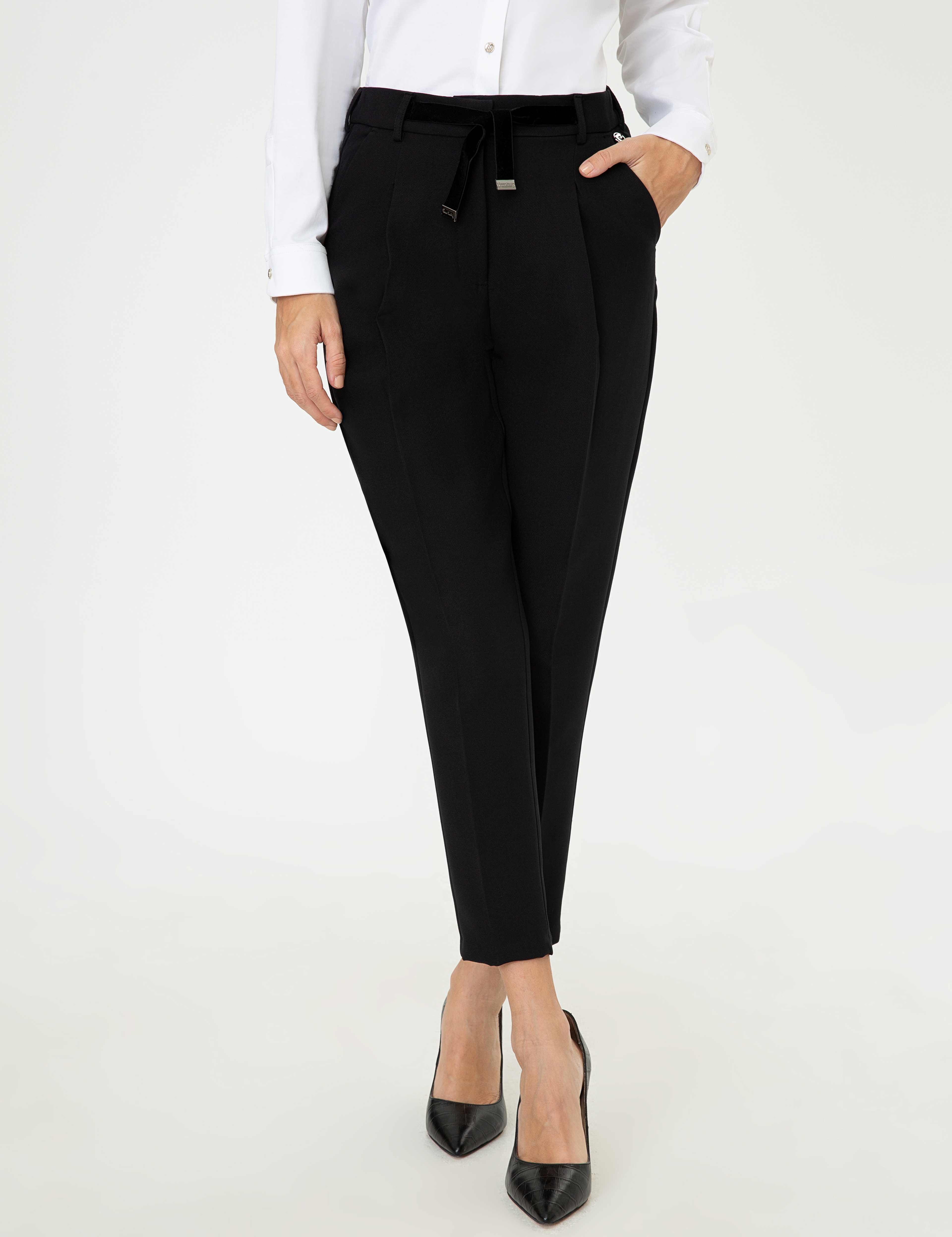 Siyah Slim Fit Pantolon - Image 2