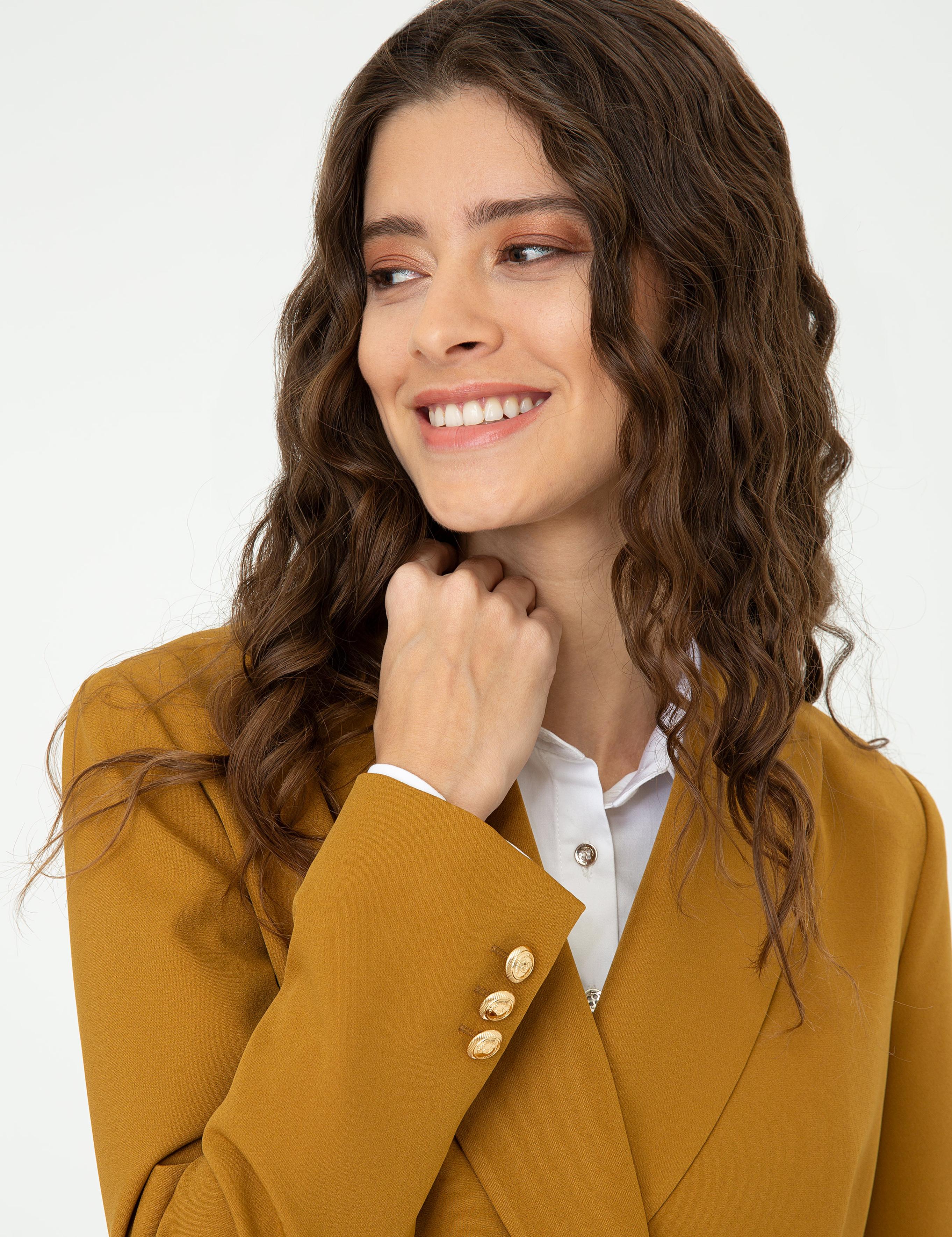 Camel Standart Fit Ceket