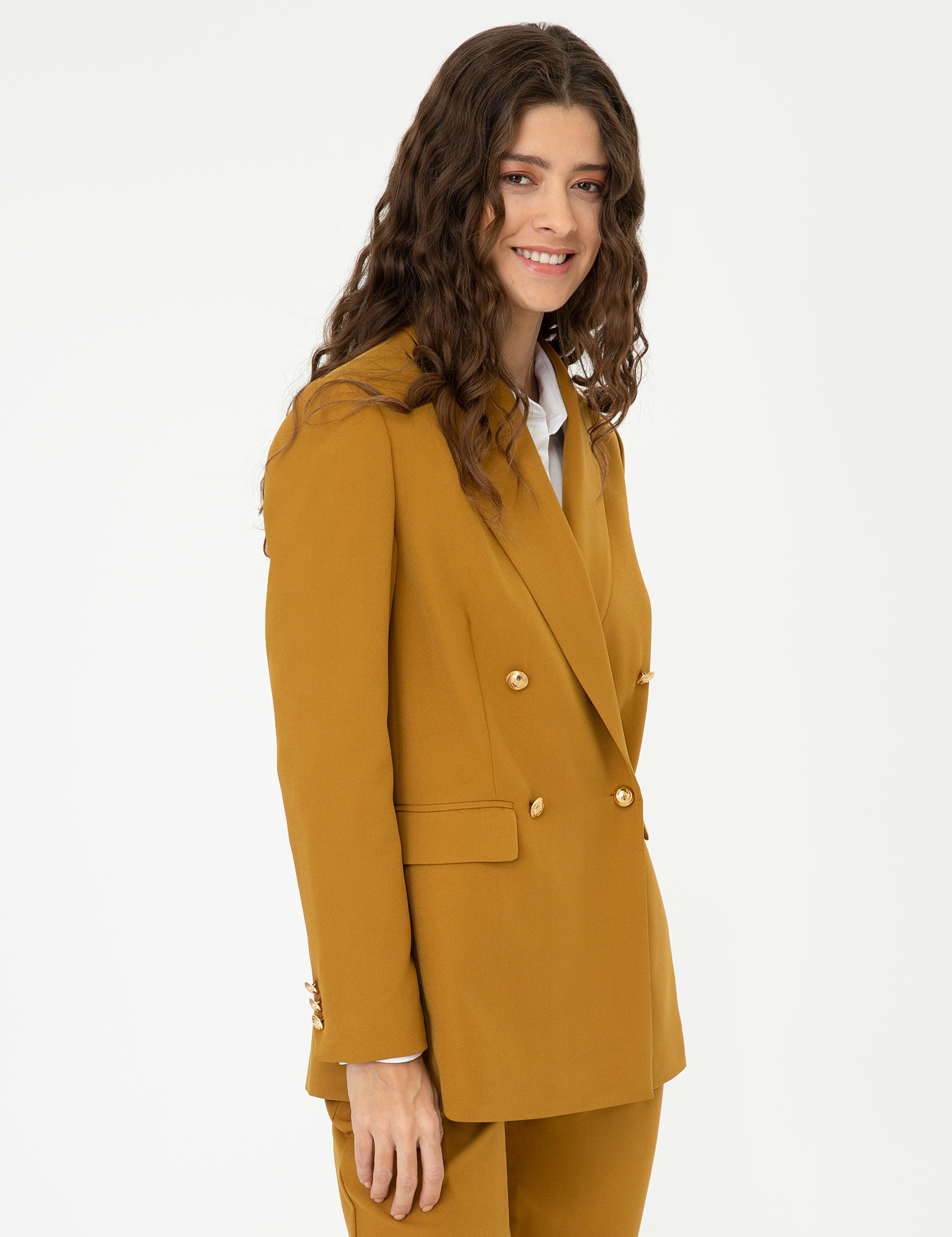 Camel Standart Fit Ceket