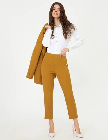 Camel Slim Fit Kumaş Pantolon
